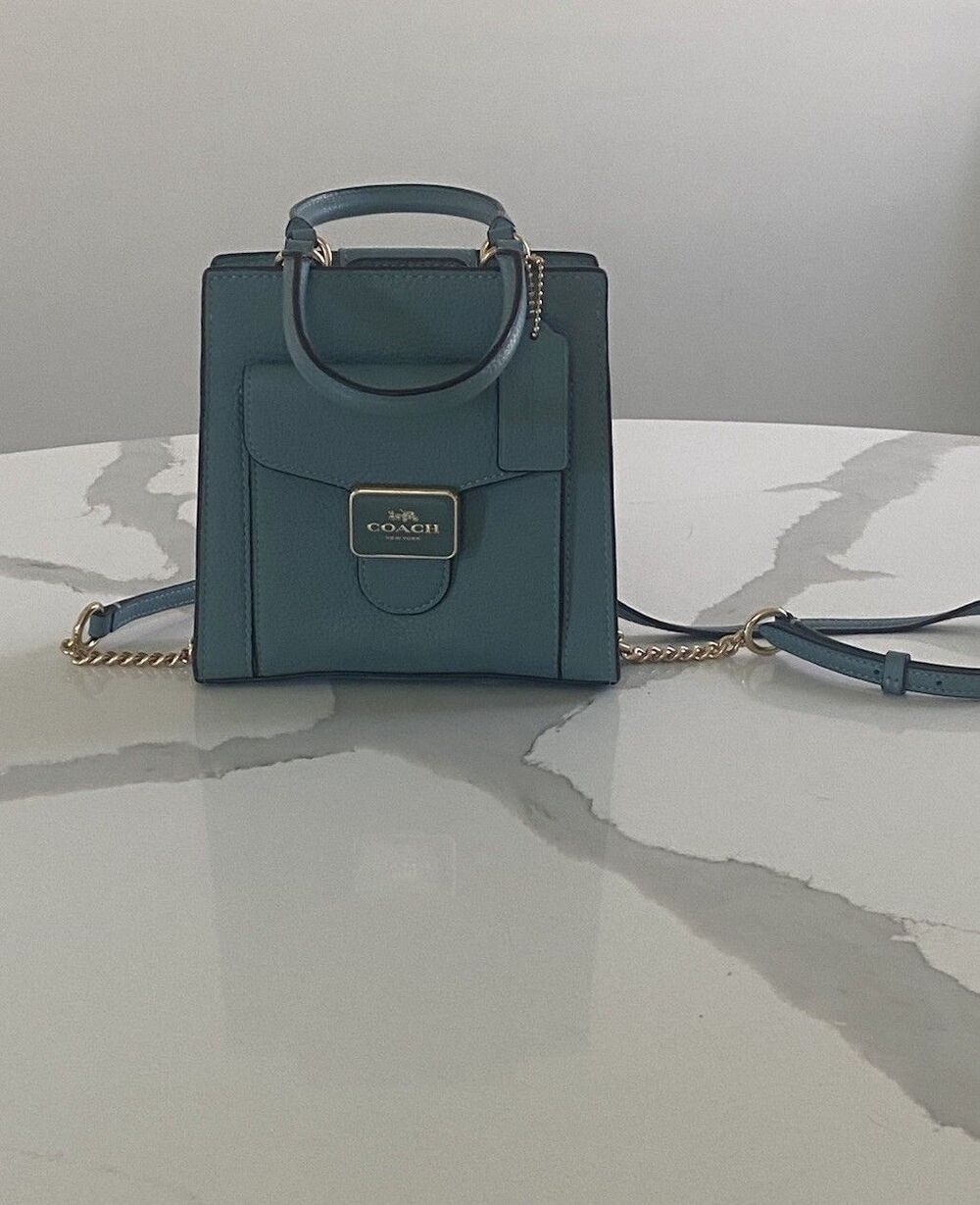 NWOT Coach Mini Pepper Crossbody Bag In Marine Colorway